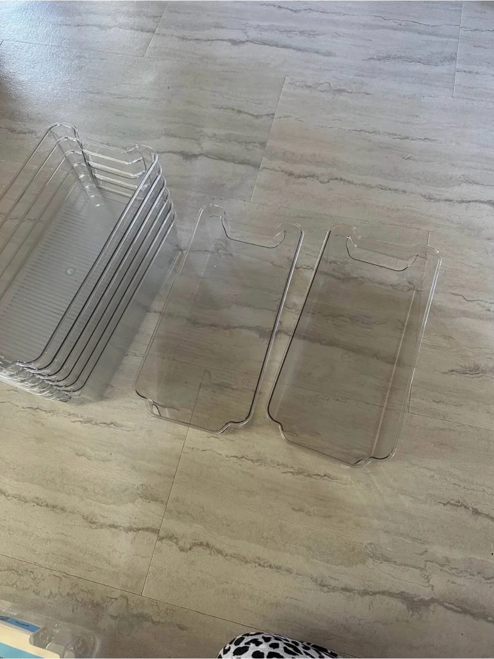 Clear Stackable Acrylic Storage Bins - Set of 8 - Picture 3 of 3